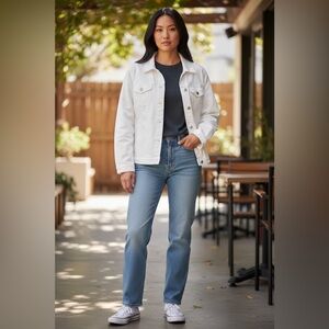 Maurices Classic White Jean Jacket